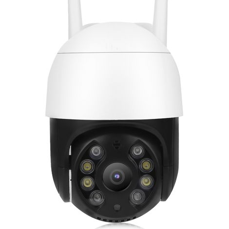 1080p PTZ-WLAN-Kamera mit 8 LEDs, IP66 wasserdicht, Personenerkennung, Farbnachtsicht für die Heimüberwachung (100–240 V) (1/5)