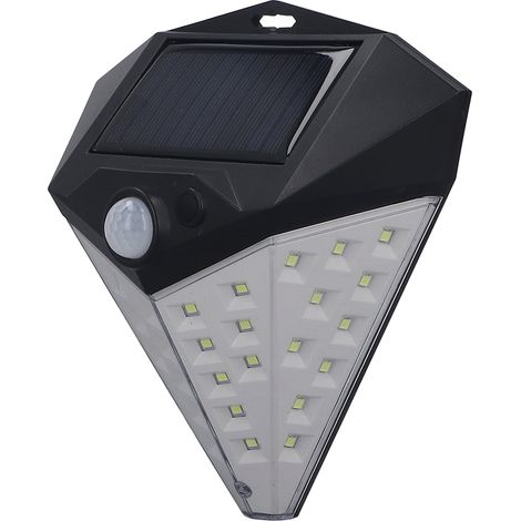 Solar-Wandleuchte mit 3 Modi, Bewegungssensor, IP65 wasserdicht, 36 LEDs, Außenwandleuchte für Hof, Veranda und Garten
