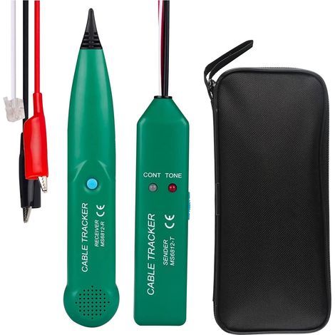 Testeur de Câble, Détecteur de Cable Électrique, MS6812 Testeur de Câble Téléphonique, traqueur de câble Professionnel Traqueur de Câble et Téléphone, pour Recherche de Ligne (1/5)