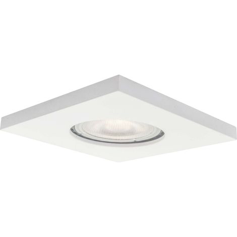 Faretto incasso quadrato bianco IP65 GU10 Lagos Light