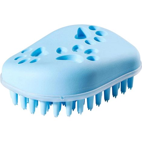 Brosse de bain pour chien, brosse de bain pour animaux - Brosse de lavage pour chat à domicile  Peigne de bain multifonctionnel pour animaux, brosse de massage pour chat (1/5)
