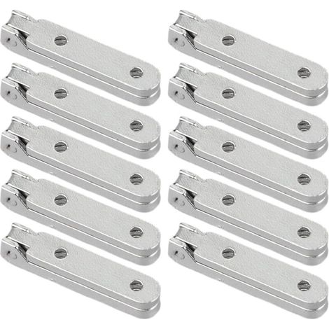 Lot de 10 charnières en alliage de zinc à 90 degrés pour projets en bois avec vis pour un assemblage facile (1/5)