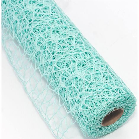 Rotolo di tessuto a rete oceania tiffany, 48 cm x 4,5 mt (kit da 5)