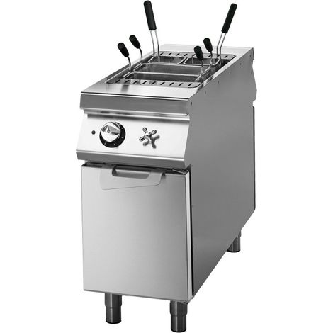 Cuisseur à pâtes électrique sur coffre avec portes, 1 bac GN 1/1 - 40 litres 400x1100x870 mm - VIRTUS