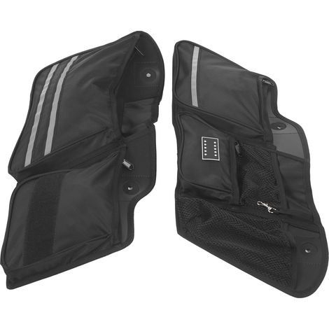 Sacoche de rangement mural pour bagagerie moto, organiseur d'atelier, pochettes de selles touring, compatible FLHT FLHX FLTR 2014-2020, tissu résistant, lot de 2 (1/5)