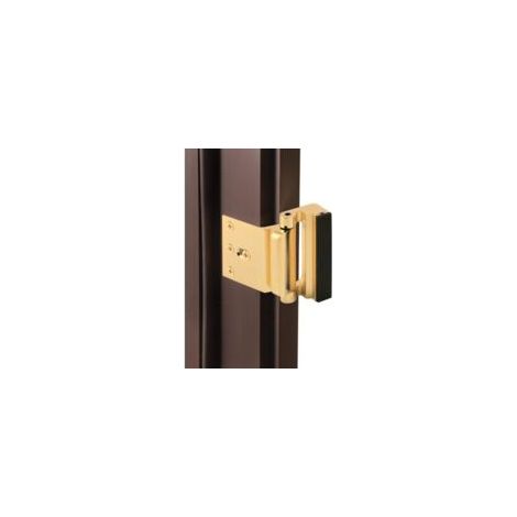 Cerradura de puerta reforzada – Añade una capa de seguridad a tu hogar y evita robos – 1 pieza, color dorado – Crezuo