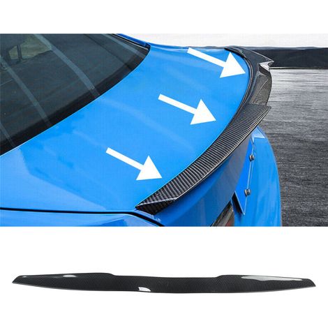 115 cm Heckspoiler aus glänzendem Carbonfaser-Material – Universell passend für alle Fahrzeuge (1/5)