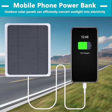 20 W 12 V Chargeur de batterie solaire de voiture, pour chargeur de panneau solaire avec adaptateur à pince crocodile pour voiture, bateau, automobile, moto, camping-car (1/4)
