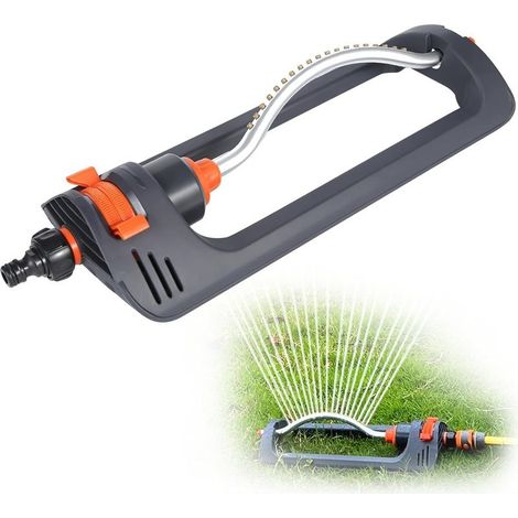 Sprinkler, Oscillating Sprinkler for Irrigation Up to 250 m², Garden Sprinklers with 19 Holes, Adjustable Width and Direction (1/5)