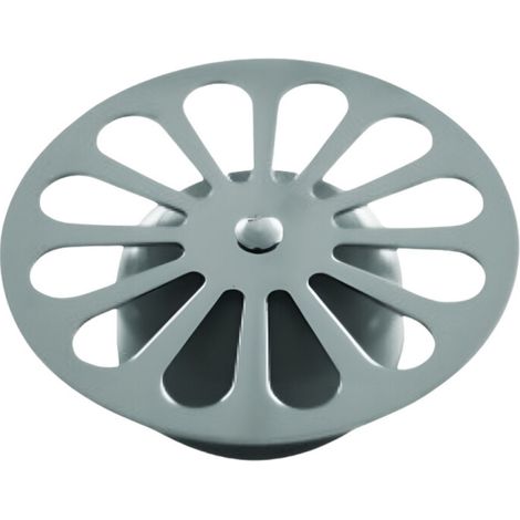 Valentin – Grille marguerite inox 85 mm – Cloche intégrée pour bonde de douche – Évacuation optimisée – Installation facile et rapide