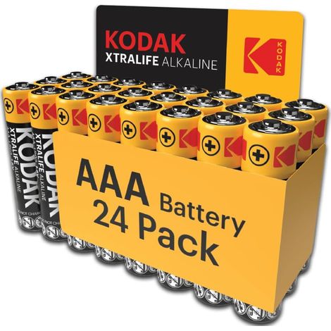 Piles Alcalines AAA (24 Pièces) LR03, 1,5V, 109% Plus Longue Durée (1/5)