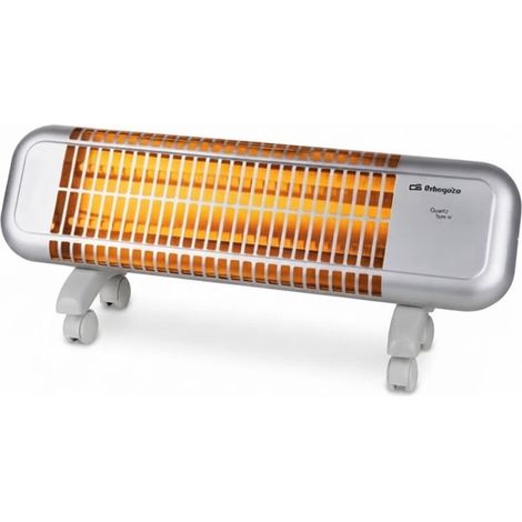 Riscaldatore al quarzo con 2 impostazioni di calore 600-1200W Riscaldatore a tubo di quarzo Radiatore con ruote per il trasp (1/5)