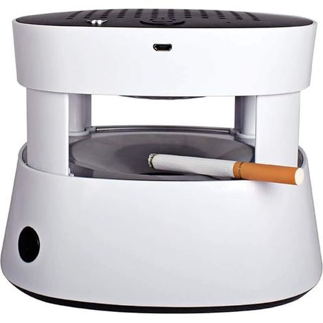 Posacenere senza fumo, purificatore d'aria multifunzionale con accendino, deodorante per ambienti, purificatore d'aria da tavolo per casa e ufficio (1/5)