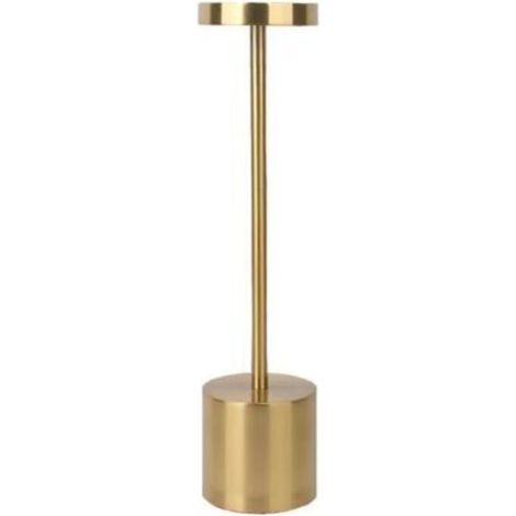 Lampe de table sans fil rechargeable, lampe de bureau LED 5000 mAh, design en métal, chargement USB, 3 modes de couleur, idéale pour une table de chevet, une utilisation en extérieur, sur une terrasse (1/5)