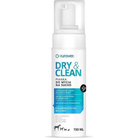 Eurowet Dry&Clean Dry Washing Foam for Dogs and Cats 150ml