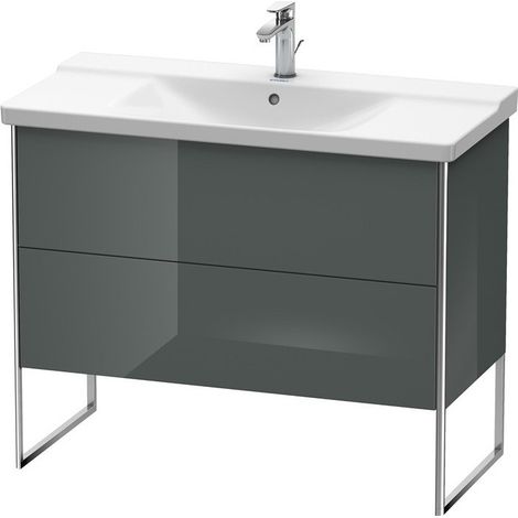 Meuble sous-vasque XSQUARE 805x1010x473mm Gris Doloaveci brillant