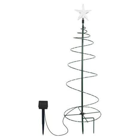 1 pièces Sapin de Noel Artificiel Solaire, Decoration Exterieur, Lumiere Exterieur Jardin, Guirlande Lumineuse, Deco Noel Arbre Lumineux LED ,Hauteur 60cm(couleur) (1/4)