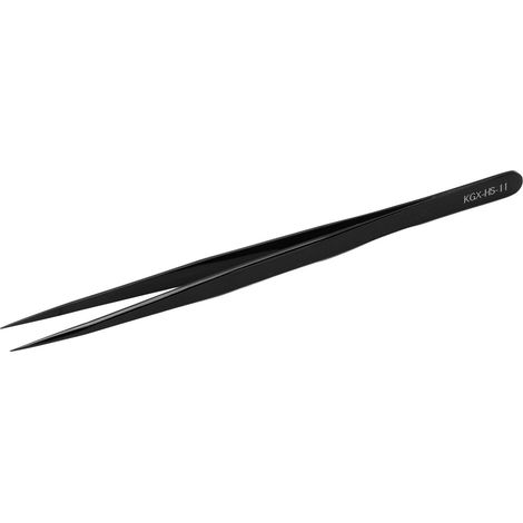 Accuracy Tweezer Portable Stable Corrosion Resistance Fine Point Tweezer for Cellphone PC Black