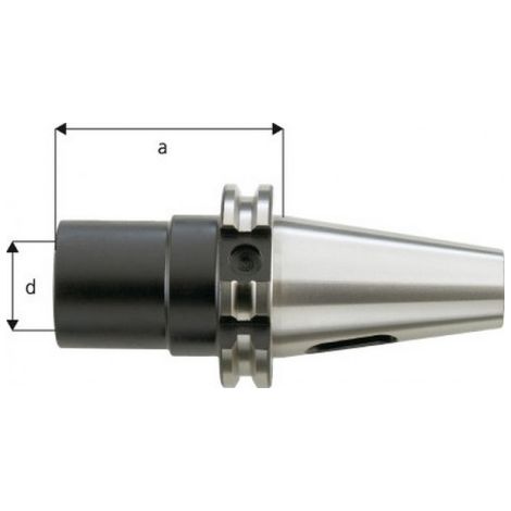 Douille de réduction DIN 69871, CM intérieur : 5, SK extérieur 50, a 120 mm, d : 63 mm (1/3)