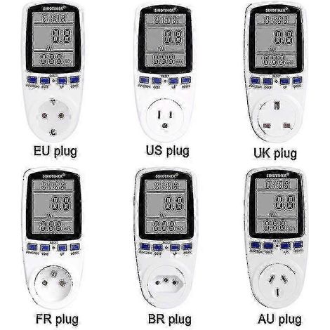 Compteur d'électricité, compteur d'énergie / UE/AU, contact, analyseur de consommation d'énergie (watts/kWh) Utta-AquaForge (1/5)