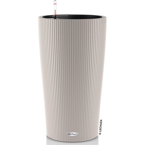 VASO CILINDRO COLOR D23XH41CM BEIGE SABBIA OPACO (1/3)