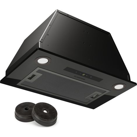 Klarstein Paolo 52 - Cappa aspirante da incasso, 52 cm, 439 m³/ora, LED, touch, A++