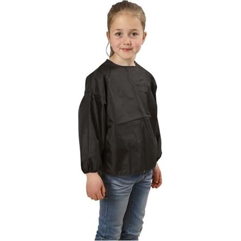 Tablier de peinture - Enfant - Noir - 4/6 ans - 47 cm - Nylon à manches longues