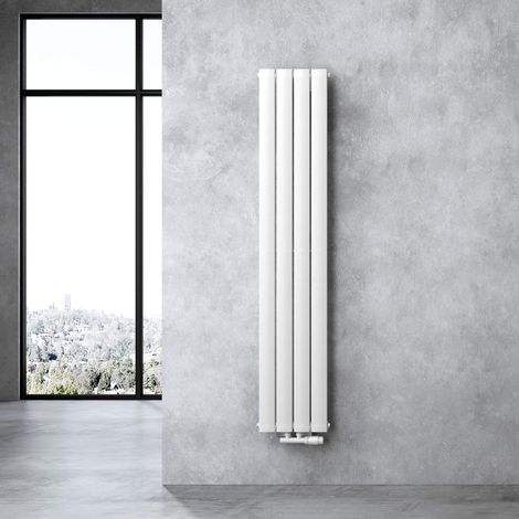 doporro Design Badheizung Flachheizkörper 160x31cm Weiß Paneelheizkörper Einlagig Vertikal Mittelanschluss Badheizkörper (1/5)