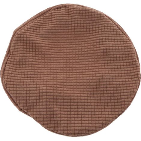 Coussin de siège de chaise de couverture de tabouret de bar rond extensible pour chocolat de 30 à 38 cm (1/5)