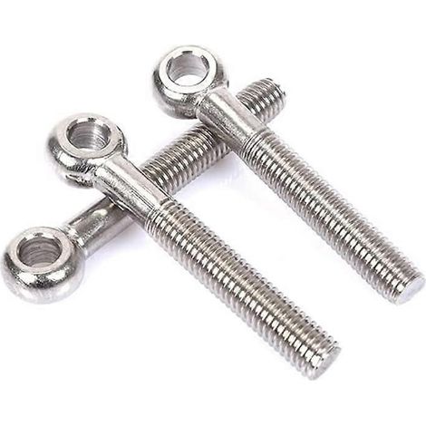 Ringschrauben, geschlossene Schweißringe aus Edelstahl 304, M8 60 mm Ringschrauben, 3er-Packung