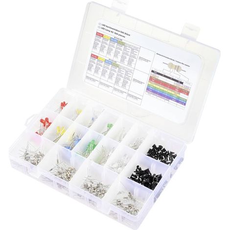 TRU COMPONENTS Diodo LED Rosso, Giallo, Blu, Giallo-Verde, Bianco caldo, Bianco freddo Rotondo 3 mm, 5 mm 55 mcd, 330 m (1/3)