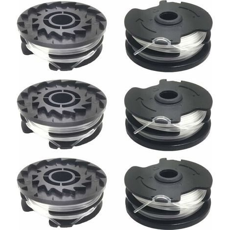 Lot de 6 bobines de fil nylon 1,6 mm pour coupe-bordure LIDL Parkside – Design spiralé pour coupe efficace – Compatible PRTA 20-Li, PRT 300, PRT 550