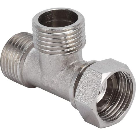 Adaptateur en T à Filetage Mâle/femelle G1/2 renforcé pour Joint de Tuyau D'eau Résistant à la Compression, Connecteur en T Sûr et Non Toxique pour une Installation à Faire Soi-même (1/5)