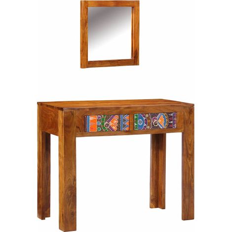 Dressing Table Brown 90 x 45 x 75 cm Solid Acacia wood vidaXL (1/5)