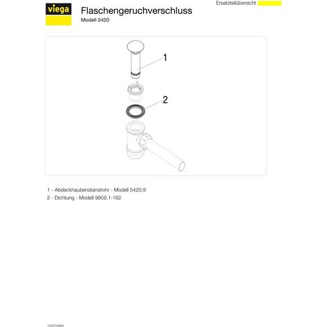 VIEGA 470081 Bouchon anti-odeurs pour bouteille 5420 (1/5)