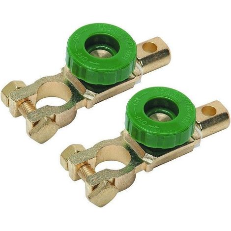 JUEGO DE 2 Interruptor de bateria/DESCONECTADOR DE BATERIA 12V 24V Enlace Interruptor Aislador de Bateria para Coche Camión Barco Vehículos