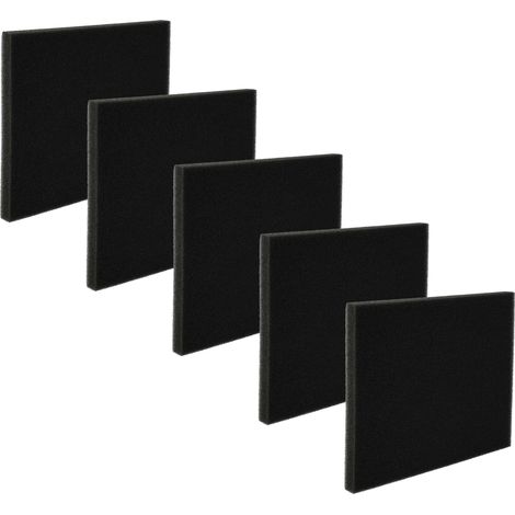 vhbw 5x filtro sostituisce Philips 432200039691, CP0789 filtri per aspirapolvere - Filtro in spugna nero