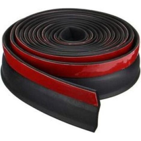 Bande d'étanchéité en caoutchouc pour portes de garage, 2,5m, 2,5mm, résistance à l'eau et au vent, polyvalent et pratique (1/5)