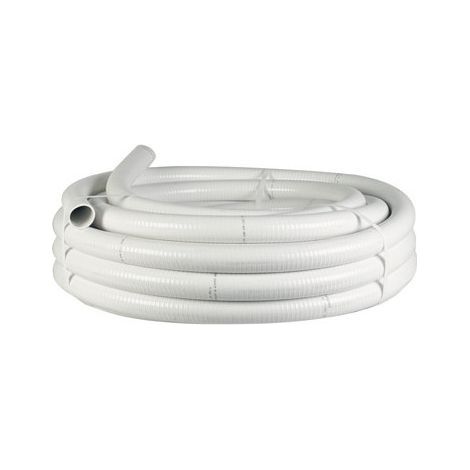 Tube PVC souple 50mm – Longueur 25 mètres – Résistant aux UV et produits chimiques – Flexibilité et robustesse pour installations complexes