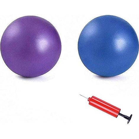 Ballon D Exercice - 25 Cm - Anti Eclatement - Antidérapant - Pour Yoga Pilates Barre Rééducation Physique - Lot De 2 (1/3)