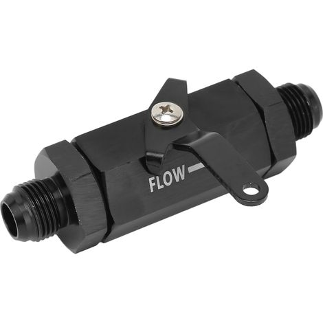 Valvola di intercettazione in lega di alluminio, valvola di non ritorno, raccordo per carburante, riconfezionamento per autoveicoli per tubo flessibile carburante AN8.