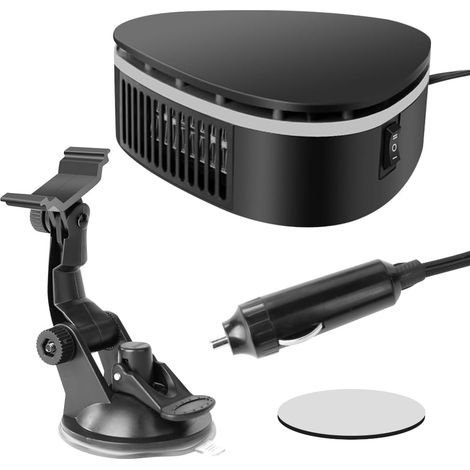 12V/120W Autoheizung, Autolüfterheizung, Schnellheizender Scheibenenteiser, Tragbare Autolüfterheizung, mit Zigarettenanzünderstecker, 360° frei verstellbar