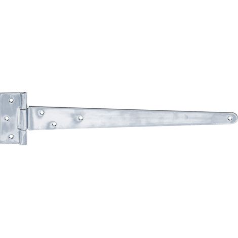 Penture anglaise avec trous de vis fraisés zinguée penture 294 x 46 mm charnière 90 x 40 mm