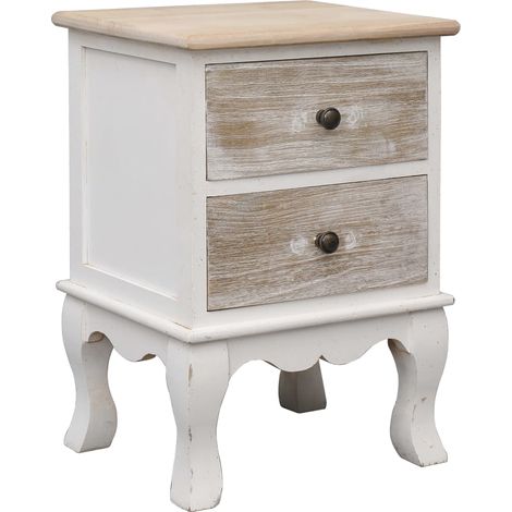 Maison Exclusive - Nachttische 2 Stk. 35x30x50 cm Paulownia Holz