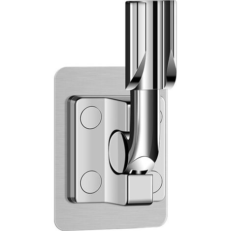 Supporto per soffione doccia (argento), supporto doccia senza fori per il bagno (1/2)