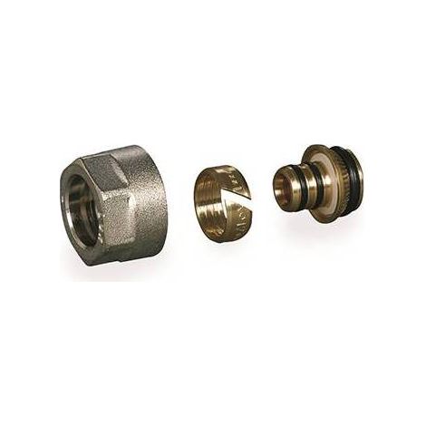 2 x RACCORD À COMPRESSION POUR COLLECTEURS Dimensions : 17 x 2