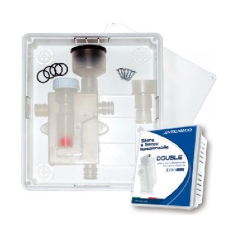 KIT SIFONE A SECCO DOUBLE mm 204 x 239 x 57 VECAMCO