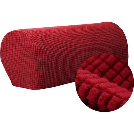 KLVGTIFS PU - Housse extensible pour accoudoir de canapé, housse élastique antidérapante, protection pour fauteuil de salon et accoudoir de canapé. (1/5)