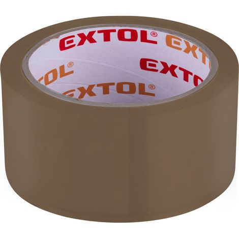 Nastro adesivo EXTOL silenzioso, marrone/avana, 48 mm x 66 m, spessore 0,050 mm, adesivo PP/acrilico 8856325