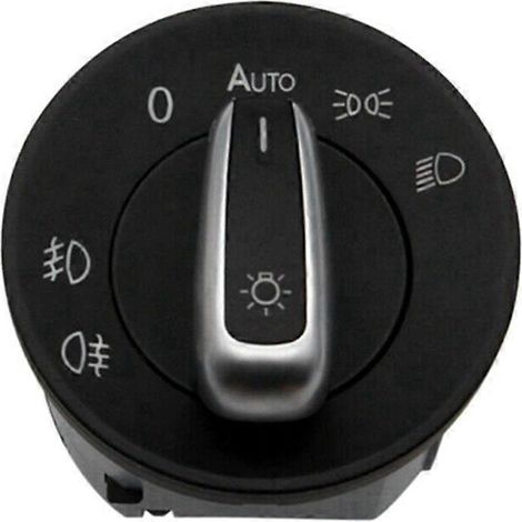 Interrupteur de bouton chromé pour phares antibrouillard de voiture (2007-2016) 1ZD941431B (1/4)